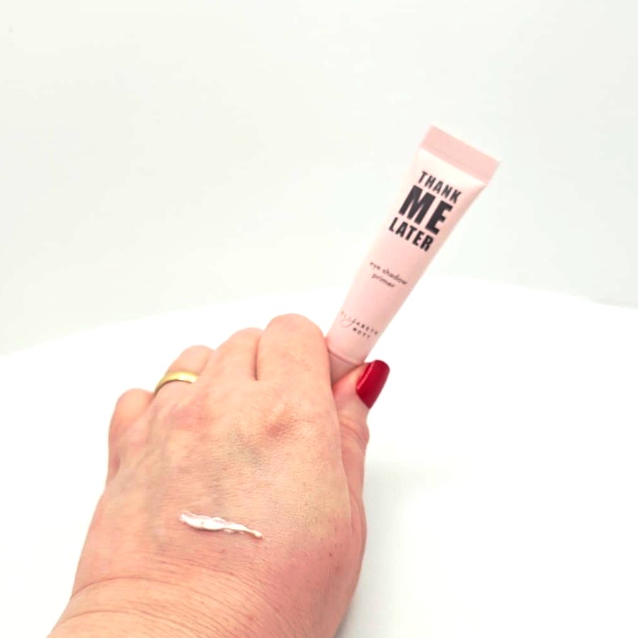 A small amount of the primer on the back of my hand, next to the tube